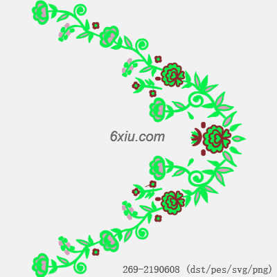 svg矢量绣花图下载