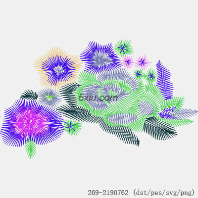 svg矢量绣花图下载