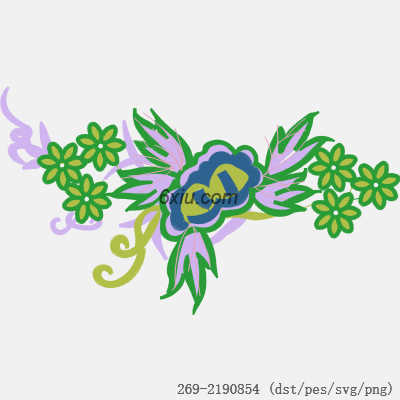 svg矢量绣花图下载