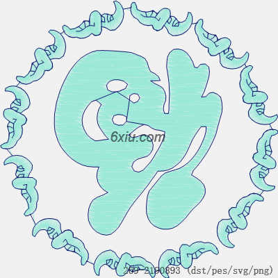svg矢量绣花图下载