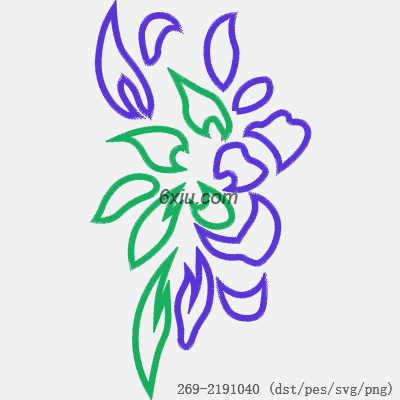 svg矢量绣花图下载