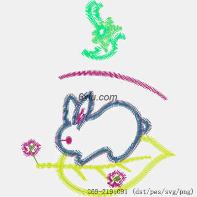 svg矢量绣花图下载