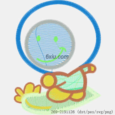 svg矢量绣花图下载