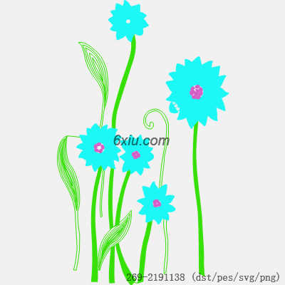 svg矢量绣花图下载