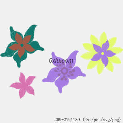 svg矢量绣花图下载