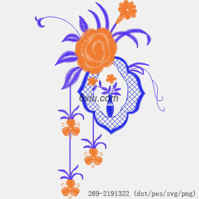 svg矢量绣花图下载