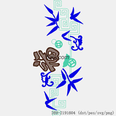 svg矢量绣花图下载