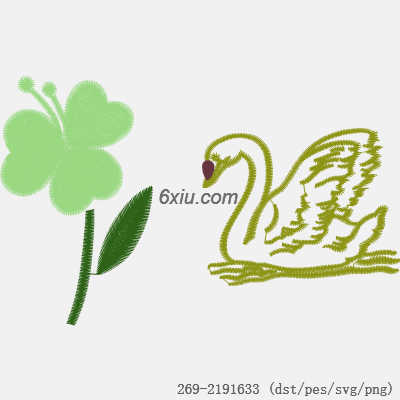 svg矢量绣花图下载
