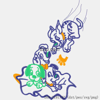 svg矢量绣花图下载