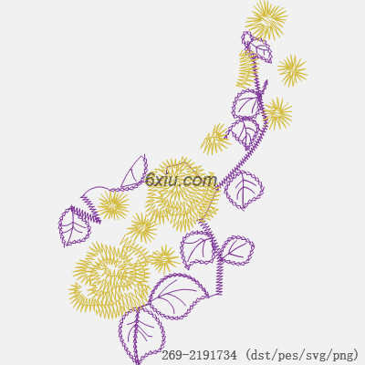 svg矢量绣花图下载