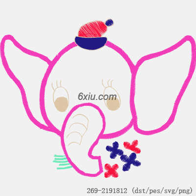 svg矢量绣花图下载