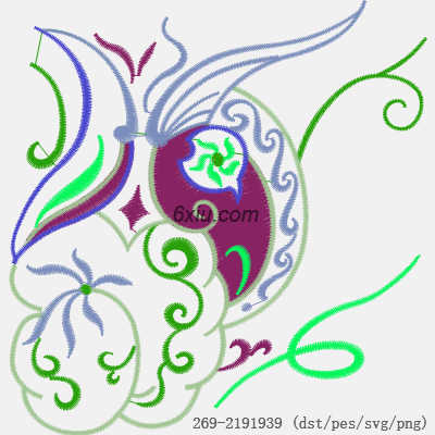 svg矢量绣花图下载