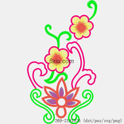 svg矢量绣花图下载