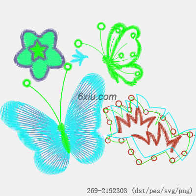 svg矢量绣花图下载