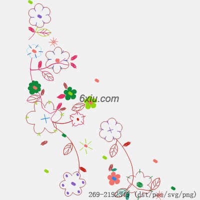 svg矢量绣花图下载