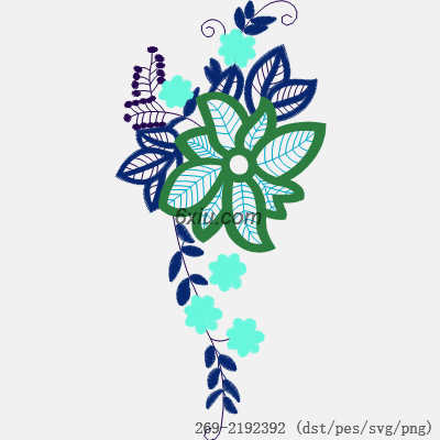 svg矢量绣花图下载
