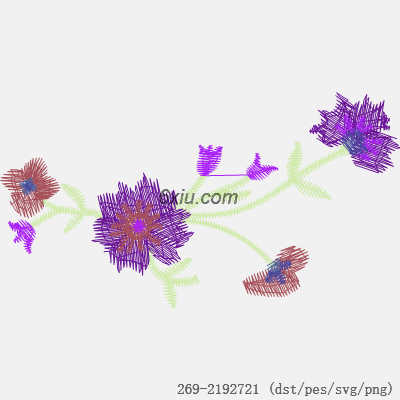 svg矢量绣花图下载