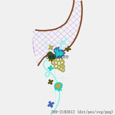 svg矢量绣花图下载