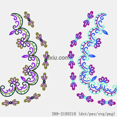 svg矢量绣花图下载