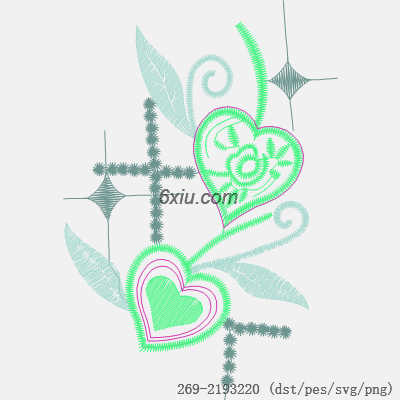 svg矢量绣花图下载