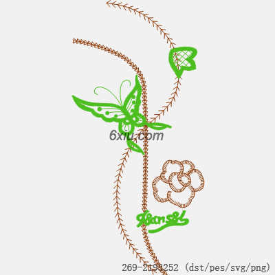 svg矢量绣花图下载