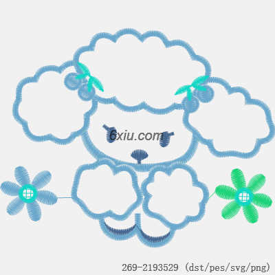 svg矢量绣花图下载