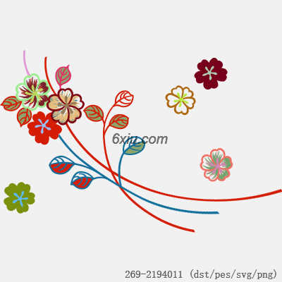 svg矢量绣花图下载