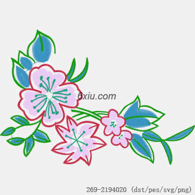 svg矢量绣花图下载