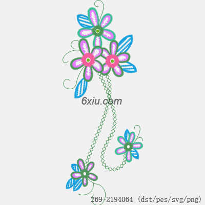 svg矢量绣花图下载