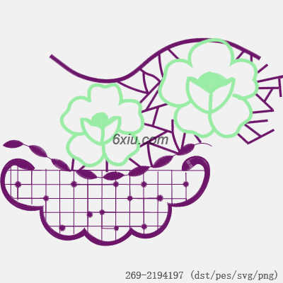 svg矢量绣花图下载