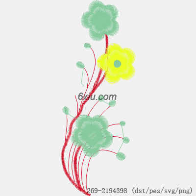 svg矢量绣花图下载
