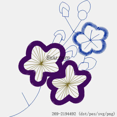svg矢量绣花图下载