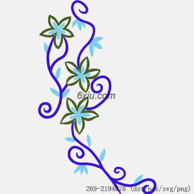 svg矢量绣花图下载