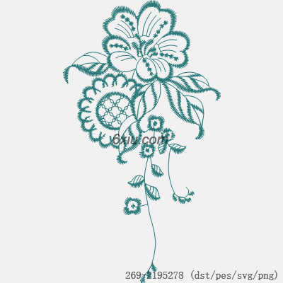 svg矢量绣花图下载
