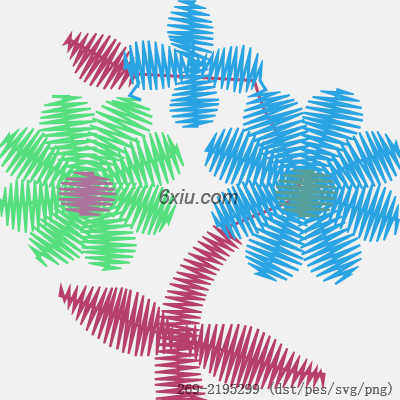 svg矢量绣花图下载