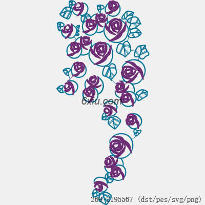 svg矢量绣花图下载