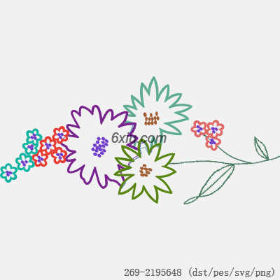 svg矢量绣花图下载
