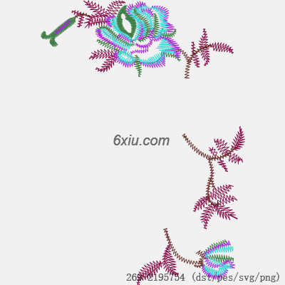 svg矢量绣花图下载