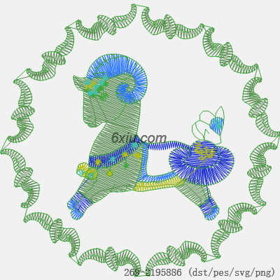 svg矢量绣花图下载