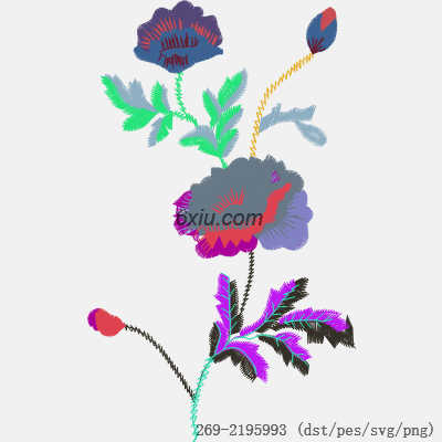 svg矢量绣花图下载