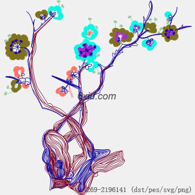 svg矢量绣花图下载