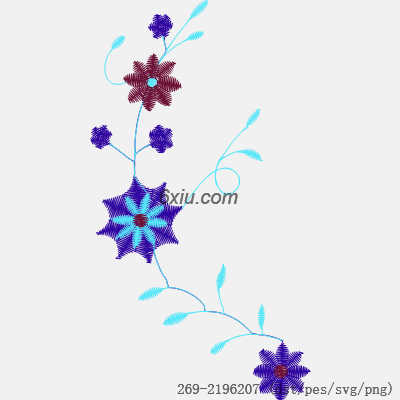 svg矢量绣花图下载
