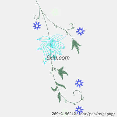 svg矢量绣花图下载
