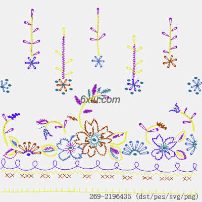 svg矢量绣花图下载