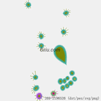 svg矢量绣花图下载