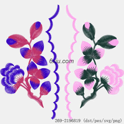 svg矢量绣花图下载