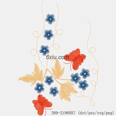 svg矢量绣花图下载