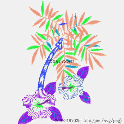 svg矢量绣花图下载