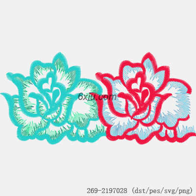 svg矢量绣花图下载