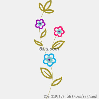 svg矢量绣花图下载